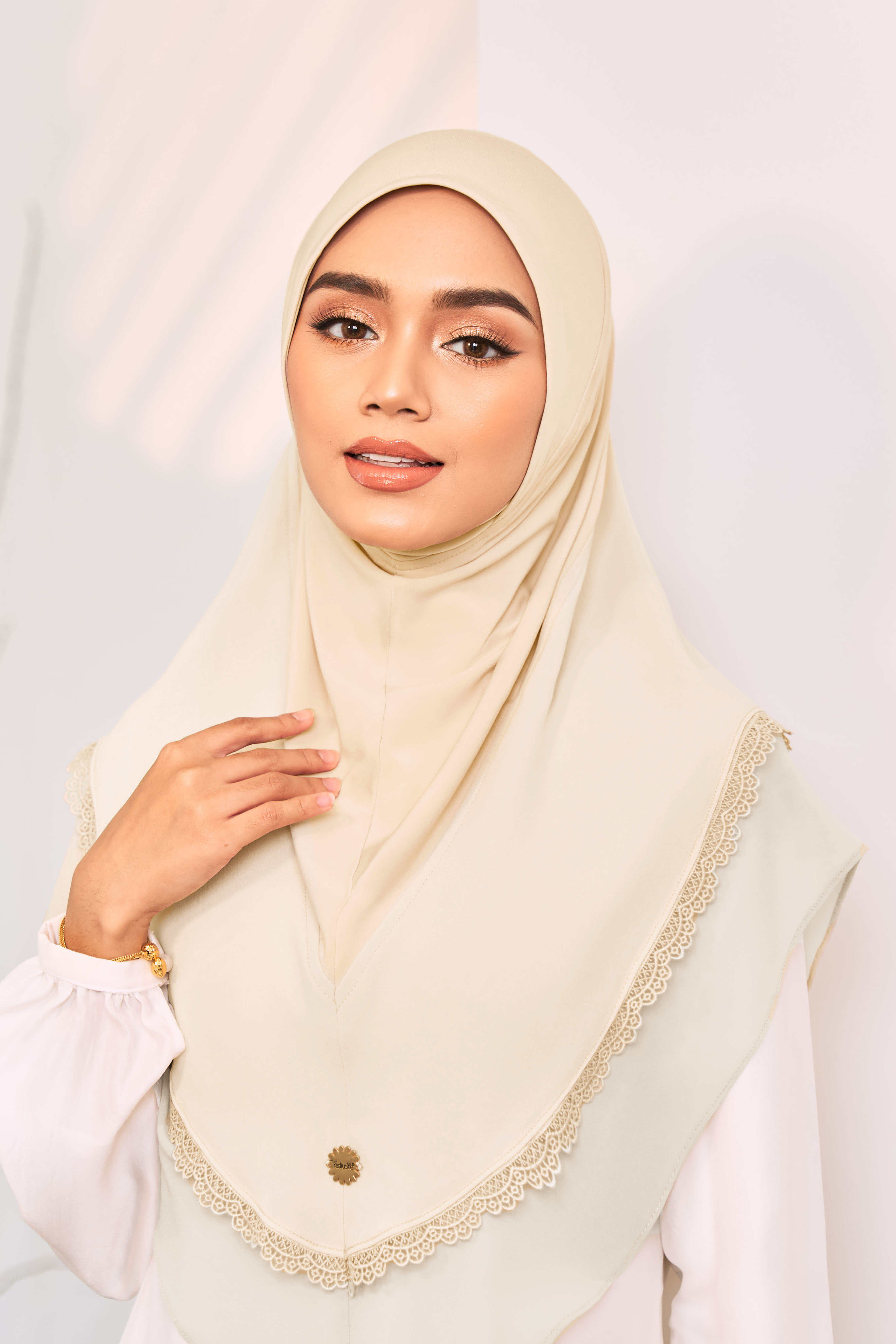 WARDA Tudung Sarung in Soft Yellow